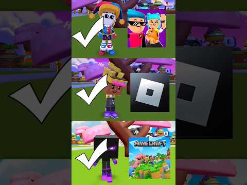 choose the logo ROBLOX, MINECRAFT, PK XD #shorts #trending #viral