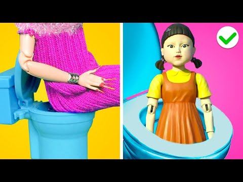 Oh No, Barbie! From Squid Game Doll To Barbie *Doll Makeover and Clever Doll Hacks* by Gotcha! Viral