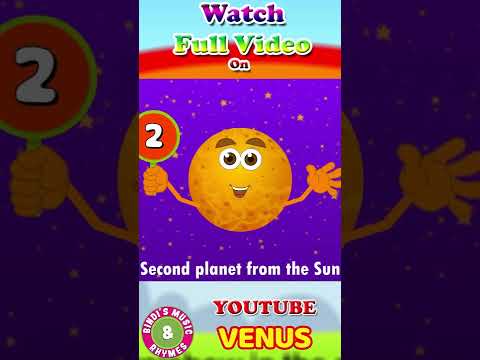 Planet Venus Rhymes #ytshorts #youtubeshorts #solarsystemsong