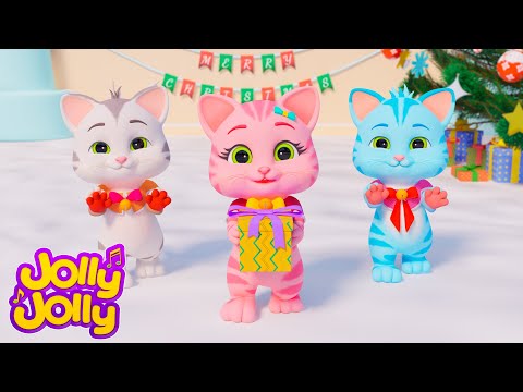 🎄 Three little kittens, Five little ducks (Christmas Vibes) + More | Jolly Jolly - Nursery Rhymes