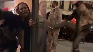 Offset DROP KICKS Man In SQUABBLE With FRENCH RAPPER Crew Overseas On Video “LET ME GO..