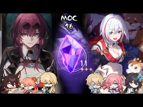 Kafka DoT & Topaz w/ Ruan Mei Hyper | NEW 1.6 Memory of Chaos Floor 11 3⭐Clear - Honkai Star Rail