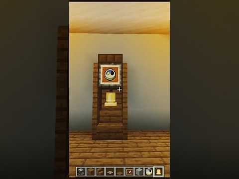 Working Clock in Minecraft. #shorts #minecraft #youtubeshorts