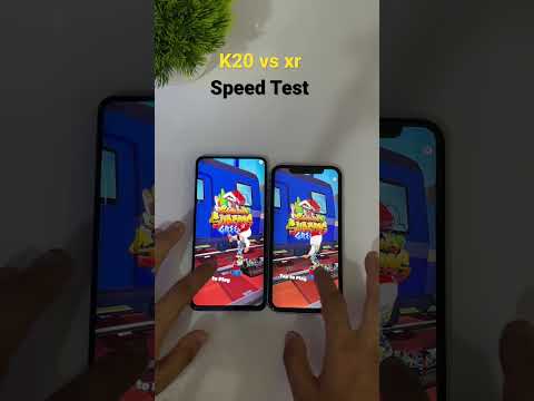 Mi k20 pro vs Iphone xr | speed test #shorts