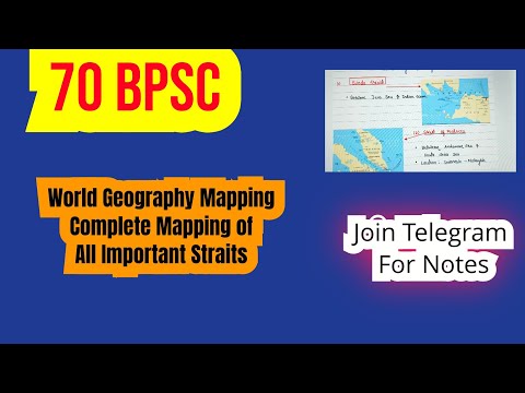 70 BPSC Geography Mapping series ...