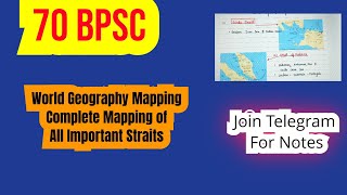 70 BPSC Geography Mapping series ...