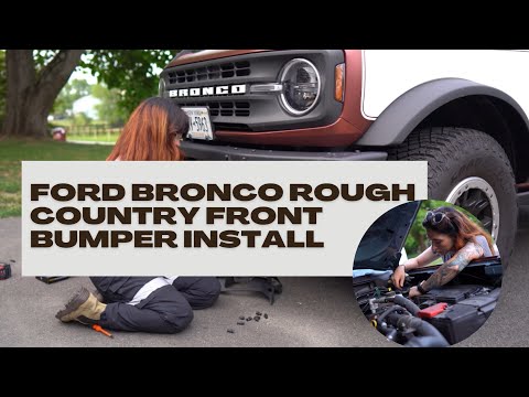 Front bumper install on my ford bronco