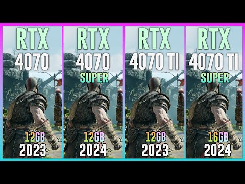 RTX 4070 vs RTX 4070 SUPER vs RTX 4070 TI vs RTX 4070 TI SUPER - Test in 25 Games