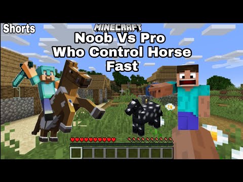 Noob Vs Pro Who Tame Horse Fast 😂 Wait For End #shorts #youtubeshorts #ytshorts #shortsvideo