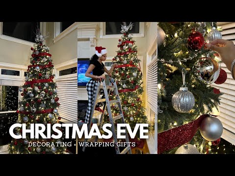 CHRISTMAS EVE VLOG: Decorating, Wrapping Gifts, What I Gave for Christmas, etc. | Vlogmas Day 20