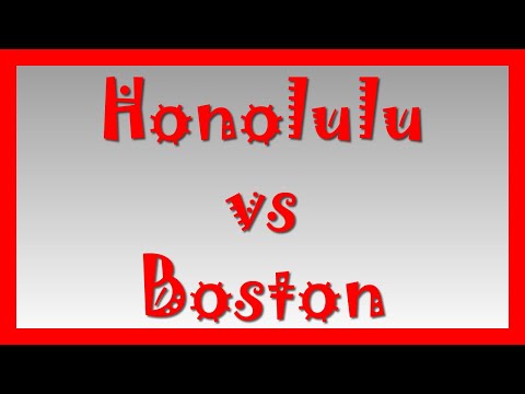 Comparison | Honolulu vs Boston | Which is better? Pros and Cons?