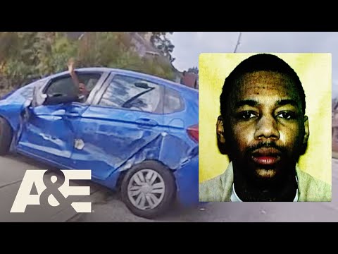 "TURN THE CAR OFF!" - Officers Pursue Stolen Vehicle Going 90 MPH | Fugitives Caught on Tape | A&E