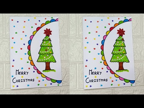 Elegant Handmade Christmas Greeting Card | DIY Guide | Merry Christmas Card Design | Easy DIY 2024