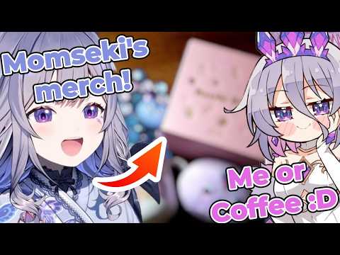 Biboo Reacts to Momseki Unboxing Her Merch Live on Stream!