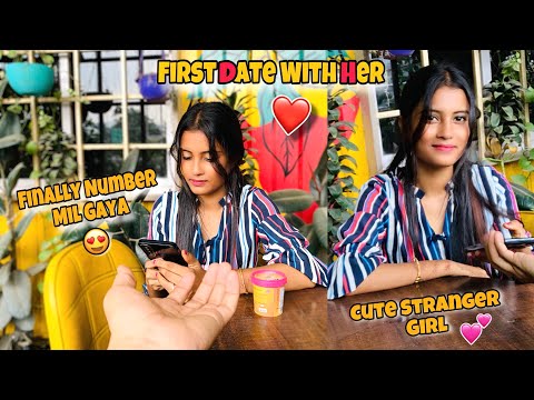 First Date With This Cute Girl😍🙈|Finally Number Mil Hi Gaya🤩💯 #trending #cute #cutegirl