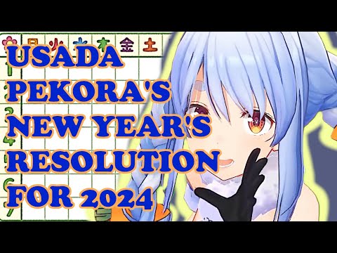 [hololive] What Is Usada Pekora's Resolution for 2024?