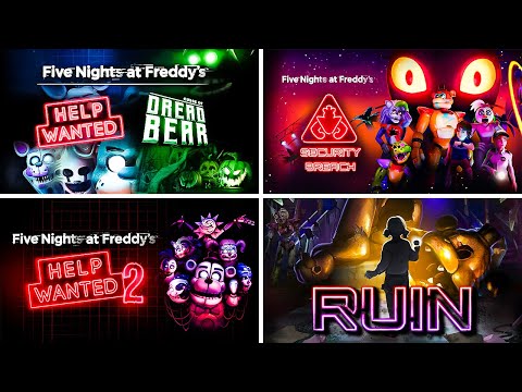 FNAF VR Help Wanted | Curse of Dreadbear | Security Breach | Help Wanted 2 | RUIN | No Commentary