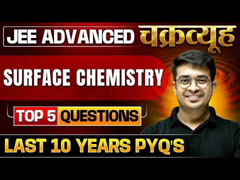 Surface Chemistry: Toughest PYQs for IIT-JEE ADVANCED 2025 | Chakravyuh Series