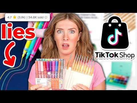 I Tested TIK TOK SHOP's Overly HYPED Art Supplies..*they lied..*