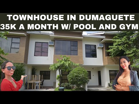 FOR RENT - IN DUMAGUETE 2/3 BEDROOM 2 BATH TOWNHOUSE-POOL/GYM INCLUDED 35K