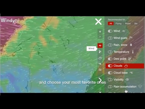 Feature Spotlight: Quick menu -- Windytv, Interactive forecast