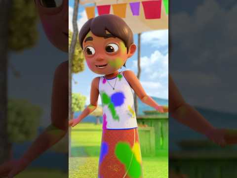 Holi Aayi Colors For Kids, होली आई #shorts #hindirhymes #kavita #kidssong #happyholi #shortvideo