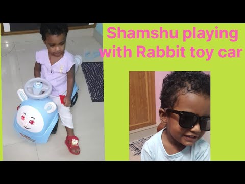 POORVANSH@Shamshunanna Playing with Rabbit car😍🤩 #viral #youtubeshorts #youtubeshortsviral #baby #yt