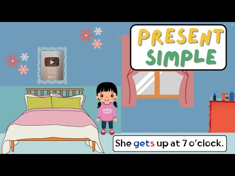 Present Simple | Grammar for kids | Daily Routines