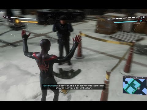 Me as Spider-Man assist Harlem's people during winter