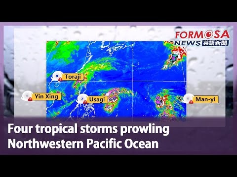 Four tropical storms prowling Northwestern Pacific Ocean｜Taiwan News