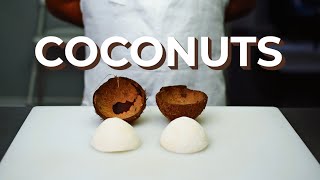 How to Open a Coconut & Remove the Meat (No Hammer/Screwdriver Needed)