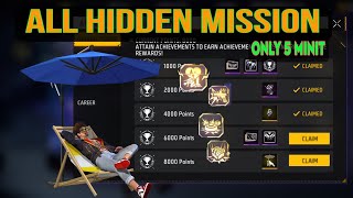 How To Complete Hidden Achivement In Free Fire|Achivement Free Fire Event Kaise Complete Karen