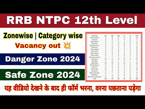 rrb ntpc undergraduate form fillup 2024 | rrb ntpc 2024 | railway ntpc Exam 2024 | zonewise vacancy