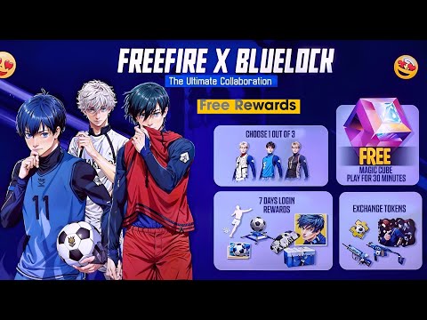 ⚽ Bluelock × Free Fire ⚽ Free Rewards 🔥 Bluelock Event Free Fire | New Event Free Fire | New Event