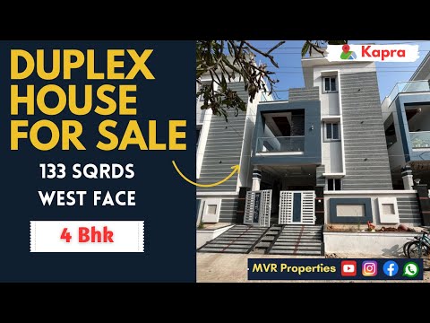 West face |133 SYDS| Duplex house for sale in Hyderabad |Kapra|As Rao nagar|Ecil