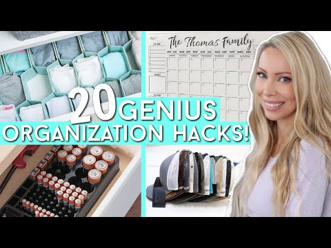 20 Genius New Year Organization Ideas YOU MUST TRY! Organization Motivation!