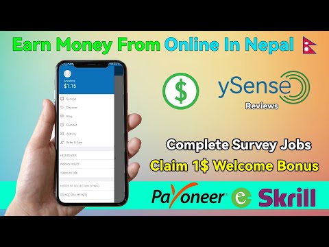 Ysense how to earn | ysense payment proof | survey jobs in Nepal