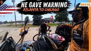 America is ??? 1200 Kms Non-stop Ride to Chicago | World ride | Leg 3 Day 2 @CherryVlogsCV