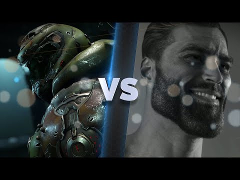 The DOOM Slayer vs. GIGACHAD