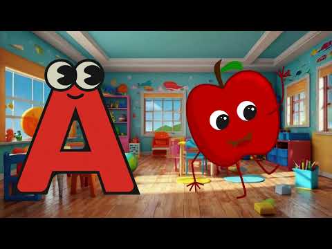 ABC Phonic Song - Toddler Learning Video Songs, A for Apple, Nursery Rhymes, Alphabet Song for kids