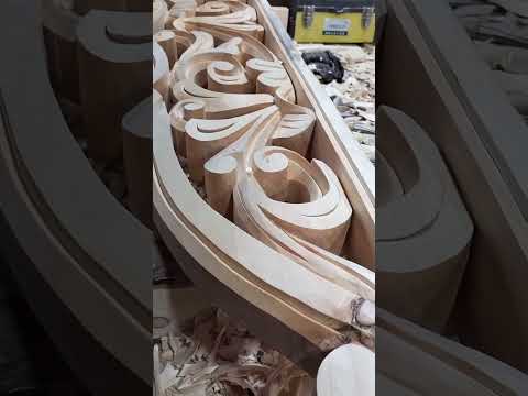 #Woodcarving craftsman #Purely handmade wood carving crafts