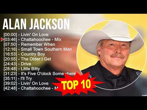 Alan Jackson 2023 MIX ~ Top 10 Best Songs ~ Greatest Hits ~ Full Album