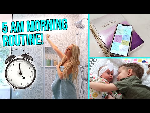 MY 5AM MORNING ROUTINE WITH A NEWBORN!