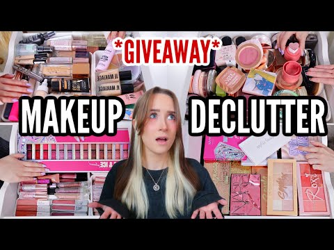 MAKEUP COLLECTION DECLUTTER 2021! *GIVEAWAY*