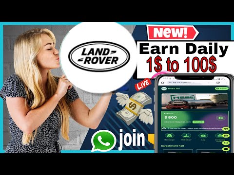 Land Rover New USDt investment Earning App 2024//Live withdraw Proof video/Make Money Online at Home