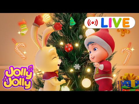 LIVE🔴🎄We Wish You a Merry Christmas🎄+ More - Christmas Songs | Jolly Jolly & Animals - Best Songs!