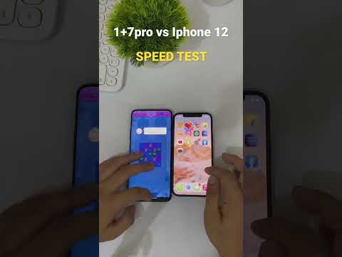 Oneplus 7 pro vs Iphone 12 Speed Test Comparison #shorts