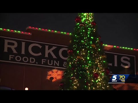 Bricktown Christmas tree lighting takes place, making OKC brighter