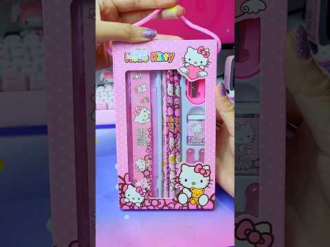 Hello Kitty Stationery Set Satisfying Unboxing ASMR 💟