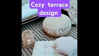 Cozy  stylish  terrace design. #shorts #shortvideo #cozyhouse #cozyspace #houseenvy #cozyplace